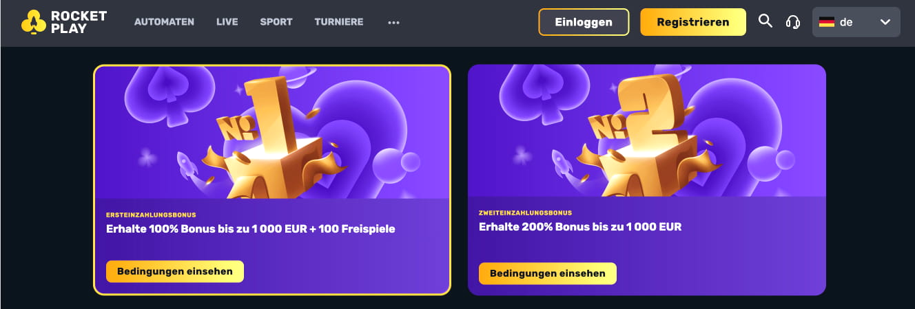 Rocket Play Casino Bonus Angebote: Willkommensbonus und Promo-Codes im Detail